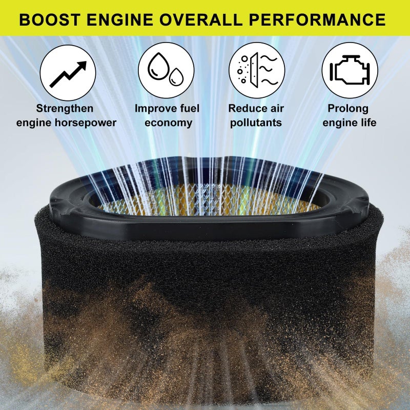 Butom GY20574 Air Filter for John Deere LT155 LT133 STX38 LT150 M92359 LX255 LX176 LX172 STX46 LX173 STX30 AM121608 Kohler 1208314 Command Pro CV11-16 12 083 05-S, 12 883 05-S1 Tractor Maintenance Kit - Image 3
